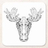 Inspiriert von einem Elch Rechteckiger Pappuntersetzer (Vorderseite)