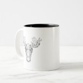 Inspiriert von einem Elch Zweifarbige Tasse (Vorderseite Links)