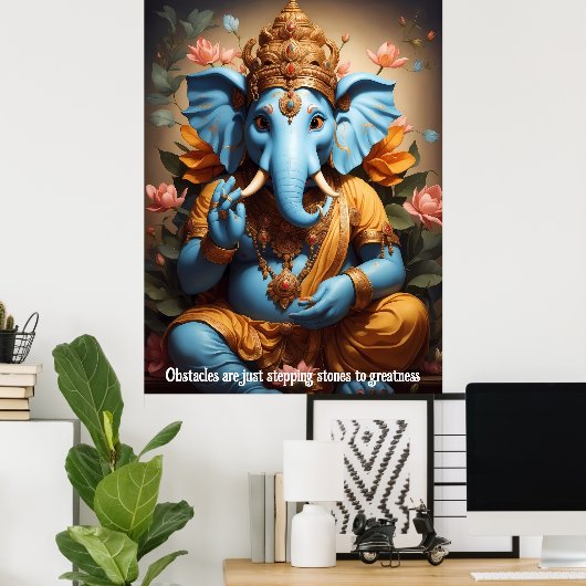Inspiriert von Lord Ganesha Poster (Heimbüro)