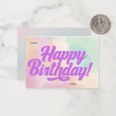 Inspiriert von Olivia Rodrigo Birthday Card Mitteilungskarte (Vorderseite/Rückseite Beispiel)