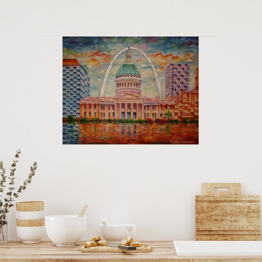 Inspiriert von St. Louis I - Canvas Print Poster (Küche)