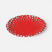 Inspiriert von Vogelfedern Pappteller (Schrägansicht)