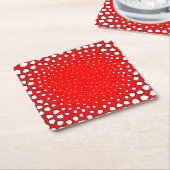 Inspiriert von Vogelfedern Rechteckiger Pappuntersetzer (angewinkelt)