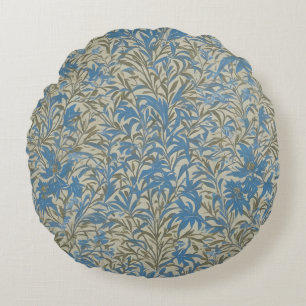 Inspiriert von William Morris Blue Willow Bough Rundes Kissen