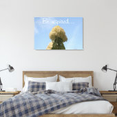 Inspiriert werden Hydrangea Blue Sky Leinwand (Insitu (Schlafzimmer))