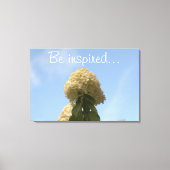 Inspiriert werden Hydrangea Blue Sky Leinwand (Vorderseite)