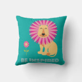 Inspiriert werden Throw Kissen (Rückseite)