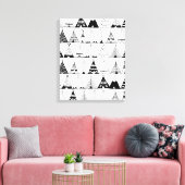 Inspiriert Wigwam 6 Leinwanddruck (Insitu (Wohnzimmer))
