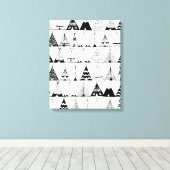 Inspiriert Wigwam 6 Leinwanddruck (Insitu (Holzboden))