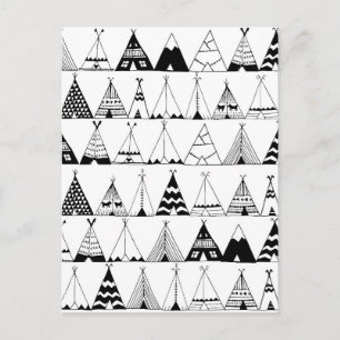 Inspiriert Wigwam Postkarte