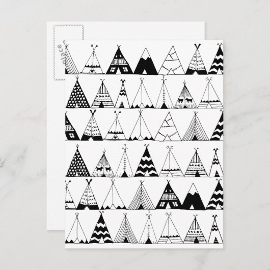 Inspiriert Wigwam Postkarte (Vorne/Hinten)