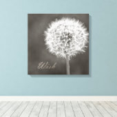 Inspiriert Wish Dandelion Leinwanddruck (Insitu (Holzboden))