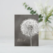 Inspiriert Wish Dandelion Postkarte (Stehend Vorderseite)