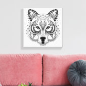 Inspiriert Wolf Leinwanddruck (Insitu (Wohnzimmer))