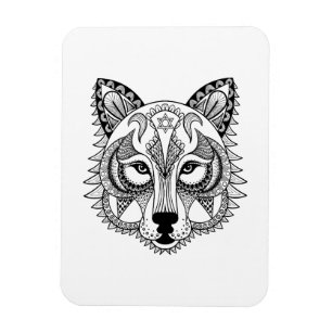 Inspiriert Wolf Magnet