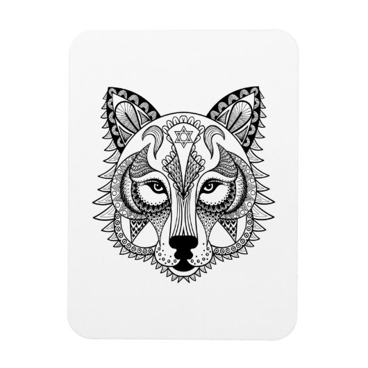 Inspiriert Wolf Magnet (Vertikal)