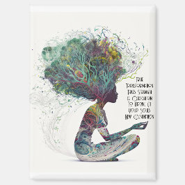 Inspiriert Woman Transformation Magnet