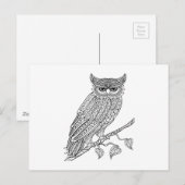 Inspiriert Zauberei auf Zweig Postkarte (Vorne/Hinten)