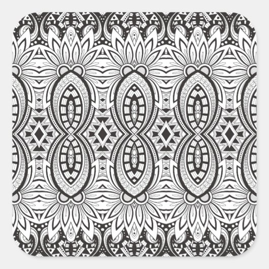 Inspiriert Zeichn Quadratischer Aufkleber (Vorderseite)