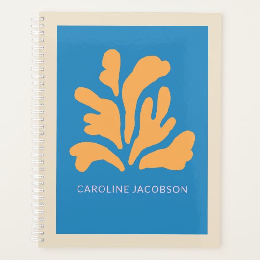 Inspirierte Abstrakte Kunstformen Personalisiert Planer (Vorderseite)