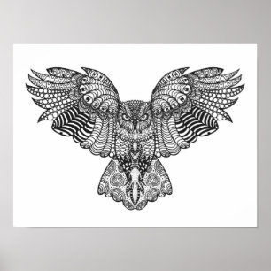 Inspirierte Adler-Eule 2 Poster
