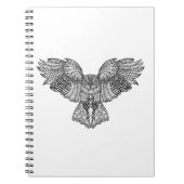 Inspirierte Adler-Eule Notizblock (Vorderseite)