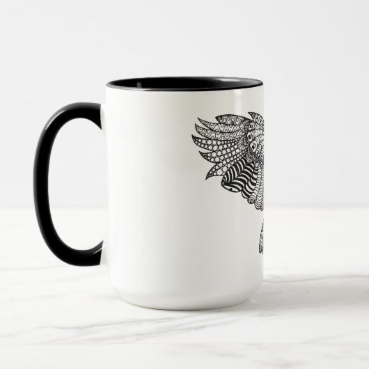 Inspirierte Adler-Eule Tasse (Links)