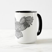 Inspirierte Adler-Eule Tasse (VorderseiteRechts)