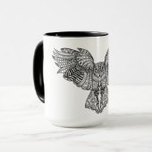 Inspirierte Adler-Eule Tasse (Vorderseite Links)
