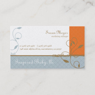 Inspirierte Baby-Geschäfts-Karten Visitenkarte