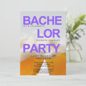 Inspirierte Bachelor-Party-Einladung Einladung (Stehend Vorderseite)