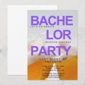 Inspirierte Bachelor-Party-Einladung Einladung (Vorne/Hinten)