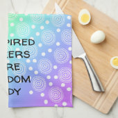 Inspirierte Bäcker sind selten Tidy Rainbow Geschirrtuch (Viertel Falte)