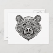 Inspirierte Bärenfront Postkarte (Vorne/Hinten)