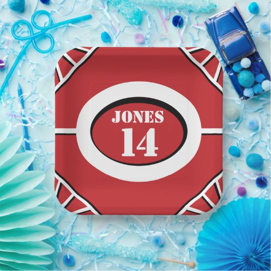 Inspirierte Baseball-Papierplatte Pappteller (Party)