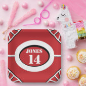 Inspirierte Baseball-Papierplatte Pappteller (Party)