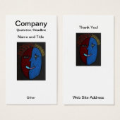 Inspirierte benutzerdefinierte Earring/Business-Ka (Vorne & Hinten)