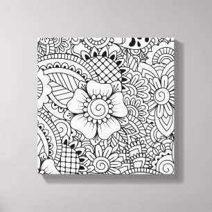 Inspirierte Blumen 6 Leinwanddruck