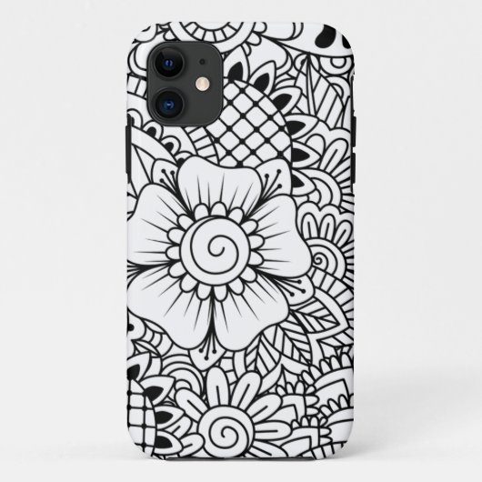 Inspirierte Blumen Case-Mate iPhone Hülle (Rückseite)