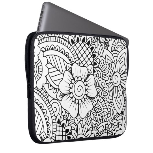 Inspirierte Blumen Laptopschutzhülle (Vorne Rechts)