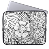 Inspirierte Blumen Laptopschutzhülle (Vorderseite)