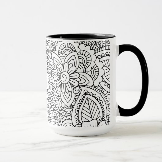 Inspirierte Blumen Tasse (Rechts)