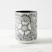 Inspirierte Blumen Tasse (Zentrum)