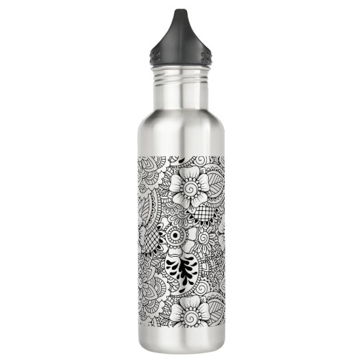 Inspirierte Blumen Trinkflasche (Links)