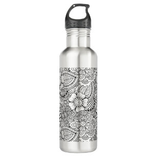Inspirierte Blumen Trinkflasche
