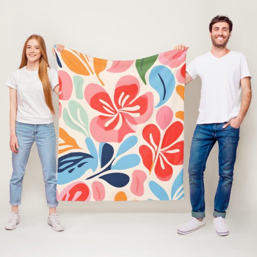 Inspirierte Blüten Fleecedecke (Beispiel)