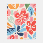 Inspirierte Blüten Fleecedecke (Vorderseite)