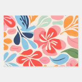 Inspirierte Blüten Geschenkpapier Set (Vorderseite 3)
