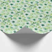 Inspirierte botanische hübsche Wasserfarbe Geschenkpapier (Ecke)