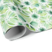 Inspirierte botanische hübsche Wasserfarbe Geschenkpapier (Rolleneckpunkt)